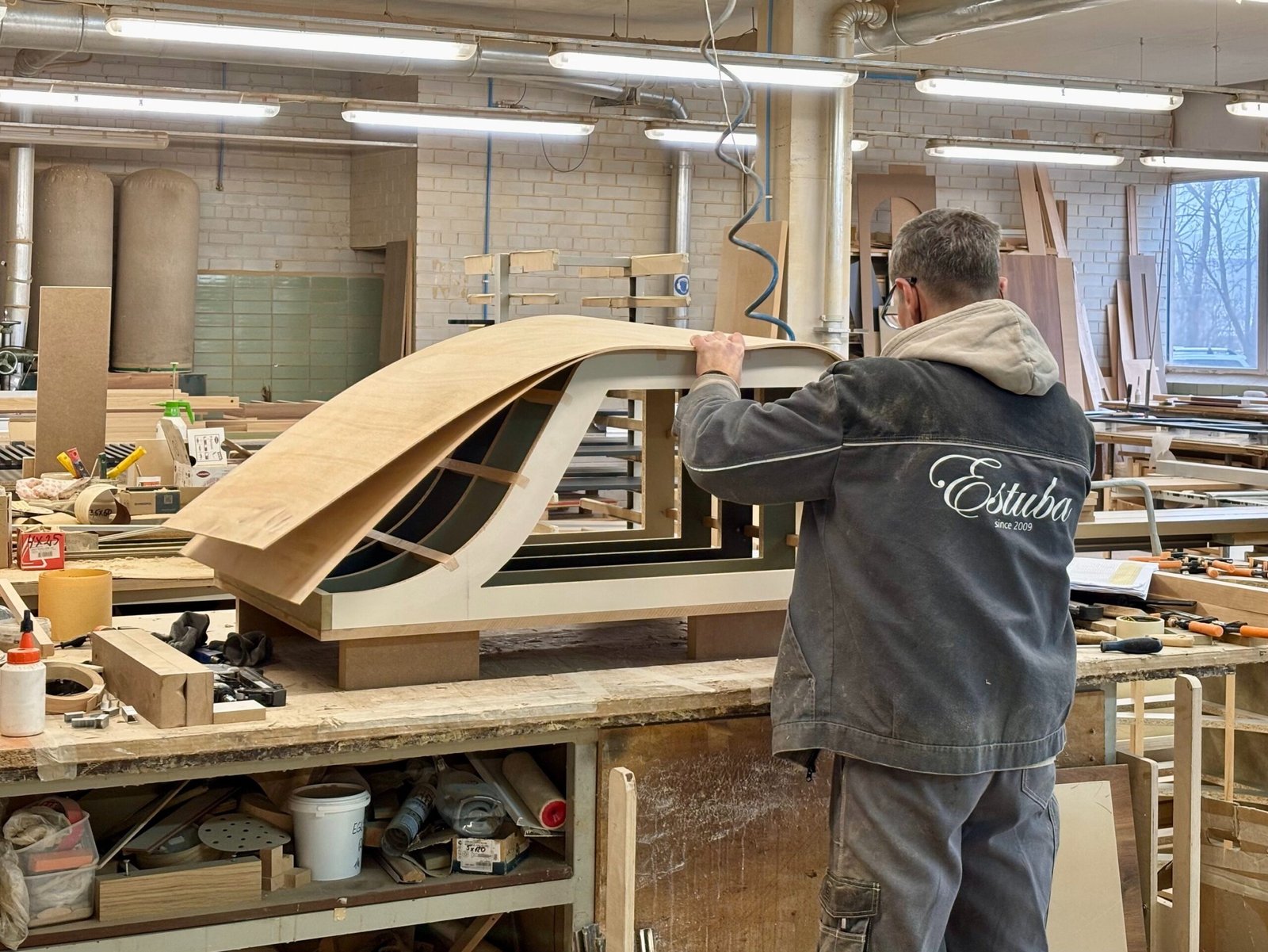 Locations – custom furniture throughout Lithuania, made in the Estubos Baldai workshop in Klaipėda